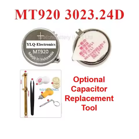 1pcs 3023 24D MT920 with Tool Optional 3023.24D 3023-24D Seiko Watch Energy Rechargeable Battery V19