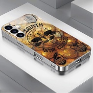 Fourth Wing art 08 Luxury Plated Frame Glass Phone Case For Samsung Galaxy S22 S23 S24 S25 Ultra A22