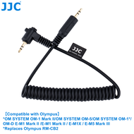 JJC Camera Remote Control Shutter Release Cable Connecting Cords For OM SYSTEM OM-1 Mark II/OM-5/OM-1*/OM-D E-M1 Mark II/E-M1 Mark II/E-M1X/E-M5 Mark III,Replaces Olympus RM-CB2