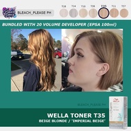 Wella T35 Hair Toner Beige Blonde Hair Toner Hair Dye