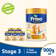 [Bundle of 6] Friso Gold 3 Growing Up Milk with 2-FL 900g