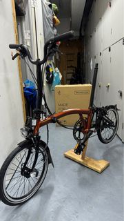 全新Brompton 英國🇬🇧小布 M6L火焰清漆，動力發電頭燈