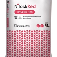 Baja 50kg nifosk-red 11:6:25:4 +10S Fertilizer Sebatian dari Belgium