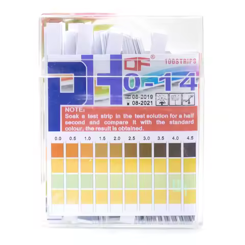100pcs PH0-14 Test Paper Laboratory Household PH Test Strips Indicator Scientific Litmus Alkaline Ac