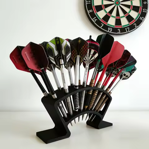 1pc 27-Slot Dart Board Holder - Space-Saving Frame for Game Room,or Tournament - Darts Accessory for