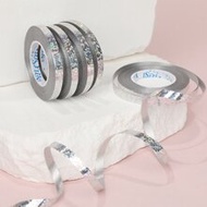 5pcs-10m Silver Spot Balloon Ribbon, Balloon Decorative Ribbon, Ribbon Coil,