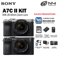 Sony A7C II / A7CII Mirrorless Camera Body & 28-60mm Lens ( 1+1 Year Sony Malaysia Warranty)