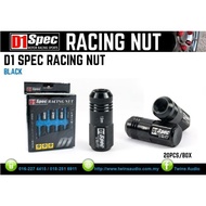 D1 SPEC RACING NUT (BLACK)