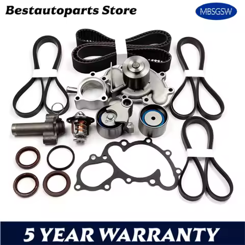 ENGINE PARTS Timing Belt Set Water Pump Kit Fit for Toyota 4RUNNER TACOMA TUNDRA T100 3.4L V6 GAS 5V