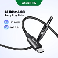 UGREEN USB C to 3.5mm Hifi DAC Audio Adapter for Car, Speaker, Headphone