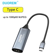 Type-C 2.0 Video Capture Card HDMI-compatible 4K 30Hz Game Grabber Record for Switch Xbox PS4/5 Live