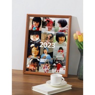 B. b.Baby One Year Old Commemorative Photo Frame 12 Months Children Growth Record Photo Album Table 