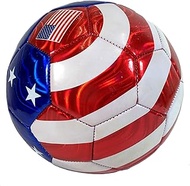 USA Flag Soccer Ball Summer Outdoor Sport Soccer Fan 2014 World Cup United States Ball Size 5!