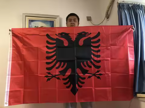 SKY FLAG Albania Flag 3x5 ft Flag of Albania 90x 150cm High Quality Double printed hanging Polyester