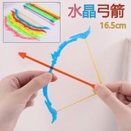 New Product Crystal Plastic Bow Arrow Weapon Soft Slingshot Can Assemble Ejection Outdoor Popular Toys Wholesale