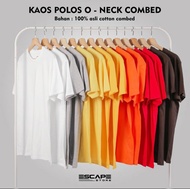 Kaos Polos REAL COTTON COMBED 20s Standart Distro Premium
