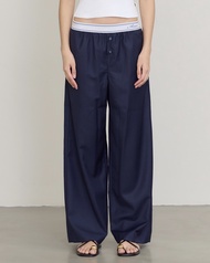 AIMER - Elastic Wool Trousers กางเกงผ้า ขายาว ผ้าวูล