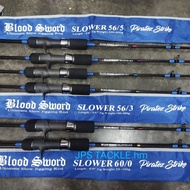 Piratez strike blood sword slower baitcasting jigging rod piratez strike