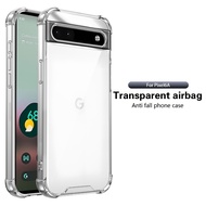 Casing for Google Pixel 6a 5G Pixel6a GX7AS GB62Z G1AZG GB17L Phone Case Full Clear Transparent Four