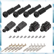 [W F S B] Male Female Connector Sensor Plug Adapter Plug Clip Kit 1J0973702 1J0973802 6N0906102