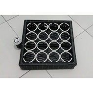Price of synthetic rattan glass water container, mineral water basket, 16 holes, 12 holes, 8 holes, 