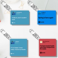 GANTUNGAN Nirvana Keychain Spotify Lyrics | Spotify Nirvana UV Printed Lyrics Keychain 2 Sides on 3 