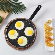 Teflon Egg Pan Omelet Egg Fyring Pan Non-stick 4 Holes Non-stick Frying Pan