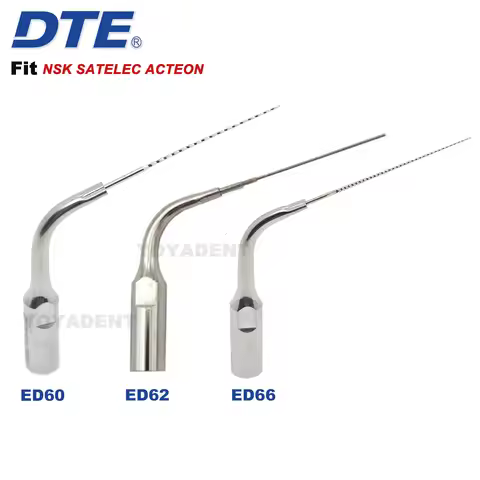Woodpecker DTE Dental Root Canal Irrigation Tips Ultrasonic Scaler Tips 0.15/0.2/0.3mm Fit NSK SATEL