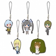 Keychain Hestia&Ais&Eina&Liliruca -Danmachi[Danmachi G Prize -Rubber Strap- Hestia&Ais&Eina&Liliruca