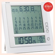 Seiko Clock SQ422W SEIKO, a wall and desk clock with a monthly calendar function, rokuyo display, and digital radio-controlled alarm clock.