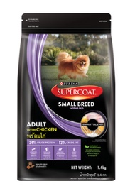 PURINA SUPERCOAT SMALL BREED ADULT WITH CHICKEN DOG FOOD 1.4KG