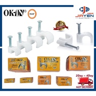 OK-IN Cable Clip (4mm - 35mm) Wire Cable Nail Clips JiaYen
