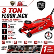 BIGRED HEAVY DUTY 3TON (DOUBLE PISTON) PROFESSIONAL HYDRAULIC FLOOR JACK / 3TON JACK BUAYA (DOUBLE P
