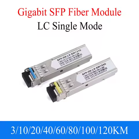 1Pair Gigabit Fiber SFP Module 1000M LC 1.25G Single Mode A+B Fiber Module Fit For Cisco Mikrotik Et