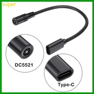 super 3A Power Extension Cord Type C to DC5521 Male Female Connectors Adapter Cable