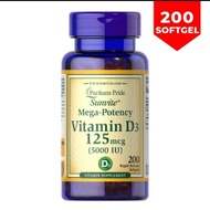 Puritans Pride Vitamin D3 5000 IU 200 Doftgels.
