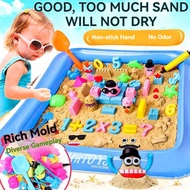 Sand Sets DIY Dynamic Sand Slowly flowing Cotton sand Magic Beach Space Sand Toys for Children Monte