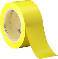 3M Vinyl Tape 471 Yellow, 2 in x 36 yd (Pack of 1)