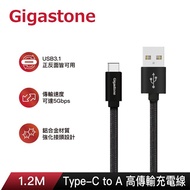 Gigastone USB3.1 to Type-C Aluminum Alloy Braided Charging Cable 120cm