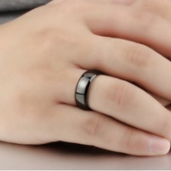 cincin slim black emas titanium - cincin couple - cincin pria wanita