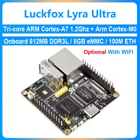 Luckfox Lyra Ultra Development board RK3506B Triple-core Arm Cortex-A7 1.2Ghz OnBoard EMMC-8GB 512MB