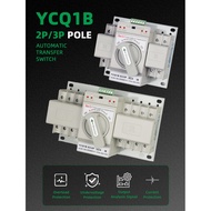 CNC Dual Power Automatic Transfer Switch 2P/3P/4P 63A Dual Power AC230V 50/60Hz MCB Auto/Manual Swit