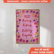 Tranh treo tường Empowering Quotes Wall Art for Moms Boss Mom Printable Motivational Office Decor tặ