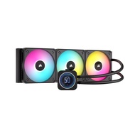 Corsair H170i Elite XT 420mm RGB Liquid CPU Cooler - IPS LCD Screen - AF140 RGB Fans - Fits Intel/AM