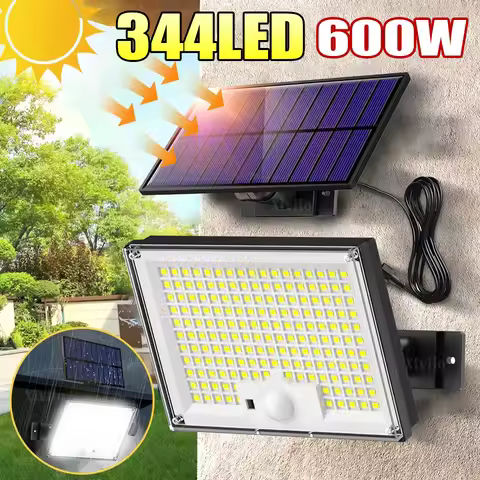600W 344LED Outdoor Solar Lights Super Bright Motion Sensor Security Light Solar Flood Lamps For Wal