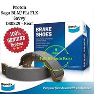 Bendix DS0229 Rear Brake Shoe - Proton Saga VVT 2016-2019 /BLM/ FL/ FLX / Savvy
