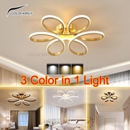 【In stock】3 Colors Ceiling Lights LED Decorative Lights Home Living Room Minimalist Bedroom Place LED Ceiling Light Lamp XTET