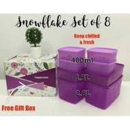 Snowflake Set-of- 8 Tupperware Brands
