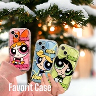 OPPO RENO 3 4 4F 5 5F 6 7 7Z 8 8T 8Z 10 Pro Lite 4G 5G Soft Case Motif Powerpuff Girls Power Puff Cu