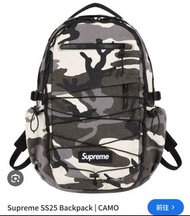 Supreme SS25 迷彩背包. 清屋,全新！美國supreme網站購入